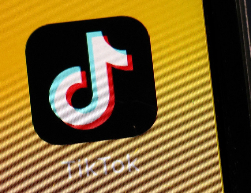 Biểu tượng nền tảng mạng xã hội TikTok. (Ảnh: Kyodo/TTXVN)