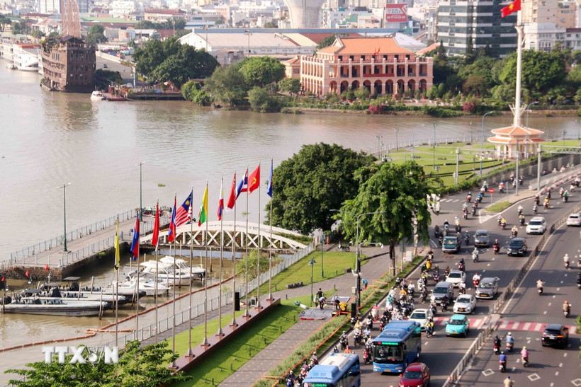 Một góc Thành phố Hồ Chí Minh. (Ảnh: Xuân Khu/TTXVN)