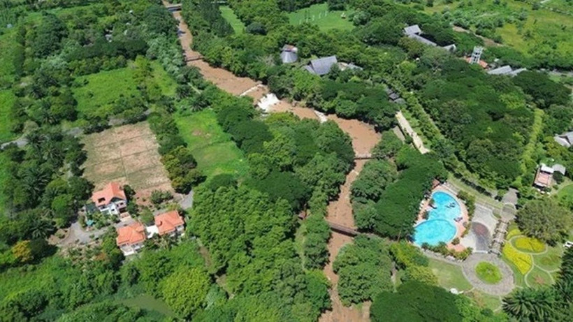 Dự án Khu dân cư mật độ thấp và du lịch sinh thái Giang Điền. (Ảnh: TTXVN phát)