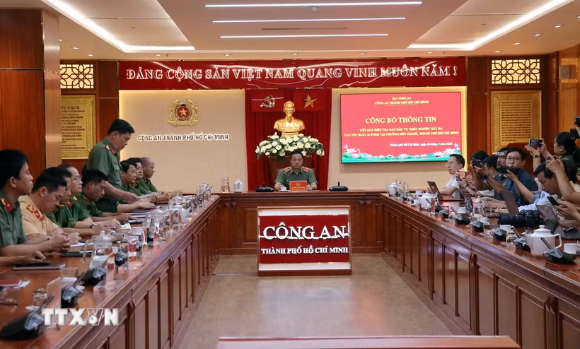 Quang cảnh buổi cung cấp thông tin. (Ảnh: Thanh Vũ/TTXVN)