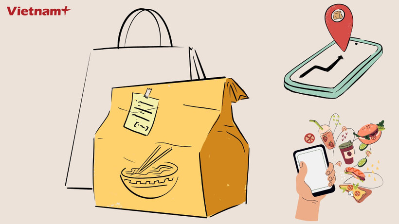 Những tiến bộ trong công nghệ đã giúp việc mua thực phẩm trở nên thuận tiện hơn nhưng việc tương tác với nhân viên trong các nhà hàng cũng mang lại một số lợi ích. (Nguồn: Vietnam+)