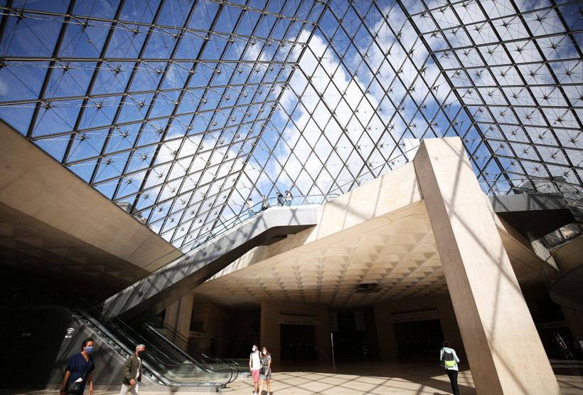 Bảo tàng Louvre tại thủ đô Paris, Pháp. (Nguồn: THX/TTXVN)