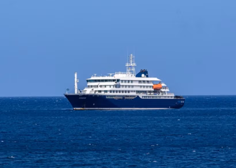 Tàu du lịch hạng sang MV Hondius. (Nguồn: AFP)
