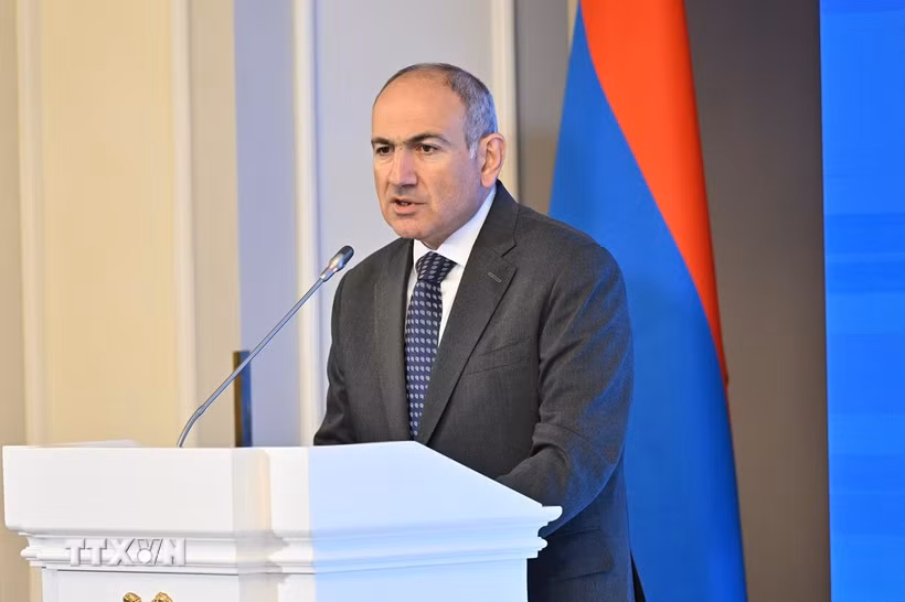 Thủ tướng Armenia Nikol Pashinyan. (Ảnh: THX/TTXVN phát)