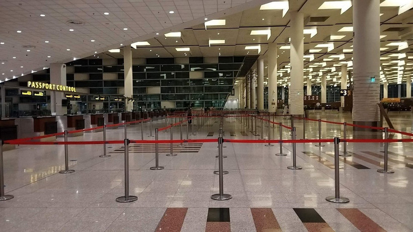 Sân bay quốc tế Islamabad (Pakistan) đóng cửa ngày 7/5/2025. (Ảnh: THX/TTXVN)