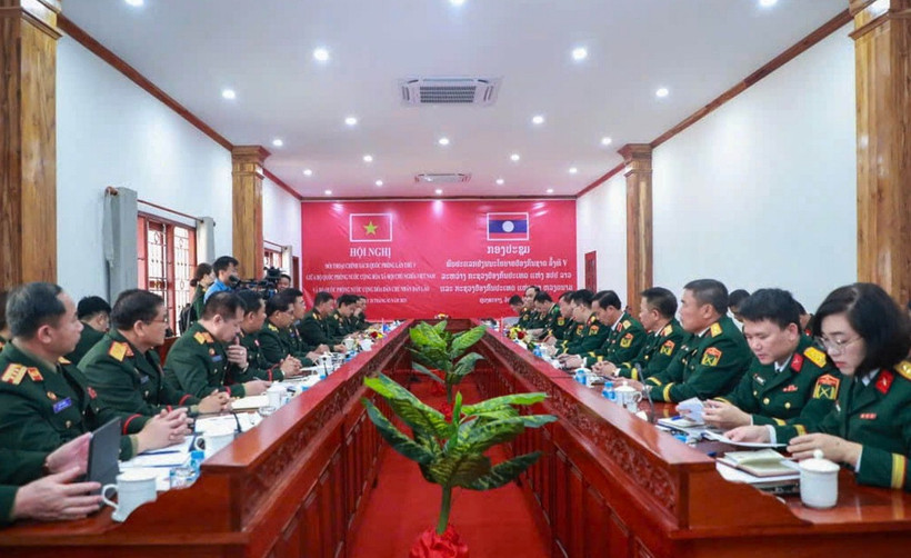 Quang cảnh Đối thoại Chính sách Quốc phòng Việt Nam-Lào lần thứ 5. (Ảnh: Xuân Tú/TTXVN)