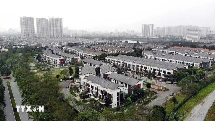 Các dự án chung cư cao cấp trong Khu đô thị Gamuda Gaderns tại Hà Nội do Tập đoàn bất động sản Malaysia – Gamuda Land đầu tư. (Ảnh: Danh Lam/TTXVN)