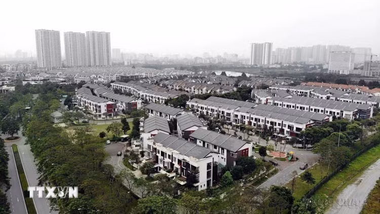 Các dự án chung cư cao cấp trong Khu đô thị Gamuda Gaderns tại Hà Nội do Tập đoàn bất động sản Malaysia – Gamuda Land đầu tư. (Ảnh: Danh Lam/TTXVN)