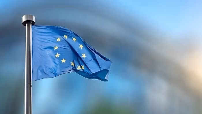 Cờ của Liên minh châu Âu (EU). (Nguồn: IRNA/TTXVN)