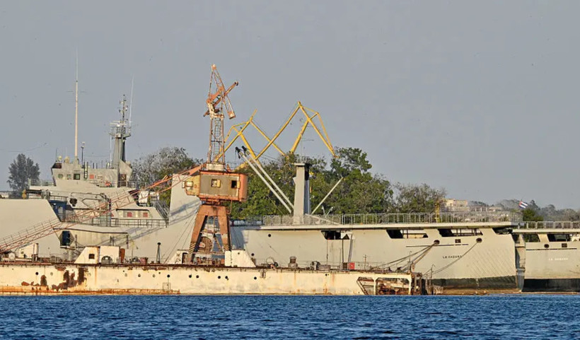 Các tàu tuần tra bờ biển Cuba cập cảng Havana vào ngày 25/2. (Nguồn: AFP/Getty Images)