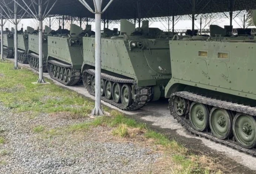 Xe bọc thép chở quân M113 của Italy. (Nguồn: Militarnyi) Xe bọc thép chở quân M113 của Italy. (Nguồn: Militarnyi)
