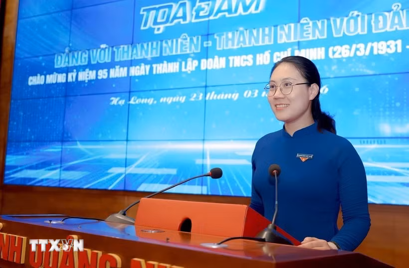 Cô giáo Vũ Thị Hiền Anh. (Ảnh: TTXVN phát)