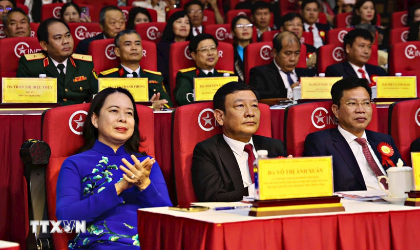 Phó Chủ tịch nước Võ Thị Ánh Xuân dự Đại hội. (Nguồn: Báo Lâm Đồng)