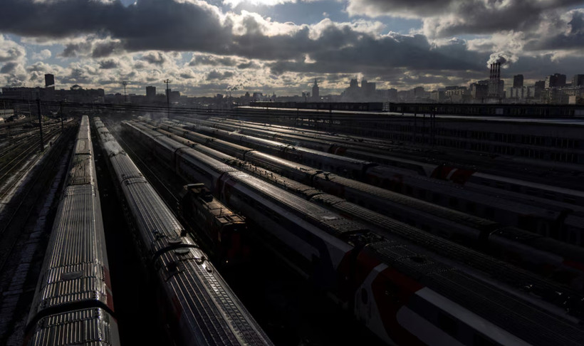 Tuyến Bình Nhưỡng-Moskva là tuyến đường sắt dài nhất thế giới trong số tuyến chạy thẳng với chiều dài hơn 10.000km và thời gian di chuyển là 8 ngày. (Nguồn: Reuters)