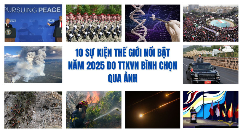 10 sự kiện thế giới nổi bật năm 2025 do TTXVN bình chọn qua ảnh