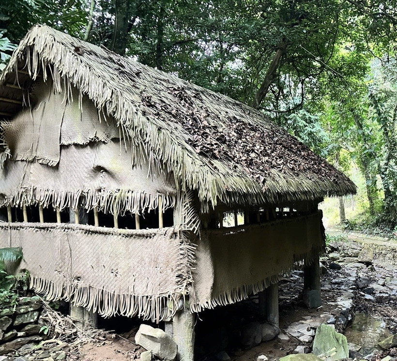 Lán Khuổi Nặm, nơi xuất bản tờ báo Việt Nam Độc lập. (Ảnh: TTXVN phát)