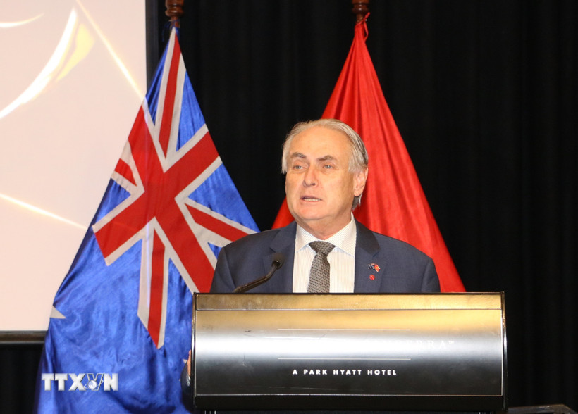 Bộ trưởng Thương mại và Du lịch Australia Don Farrell. (Ảnh: Văn Linh/TTXVN)