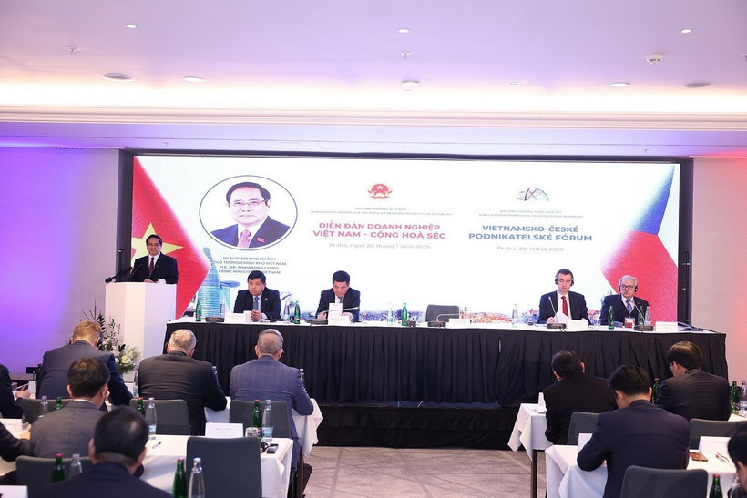 Diễn đàn Doanh nghiệp Việt Nam-Cộng hòa Séc. (Ảnh: Dương Giang/TTXVN)