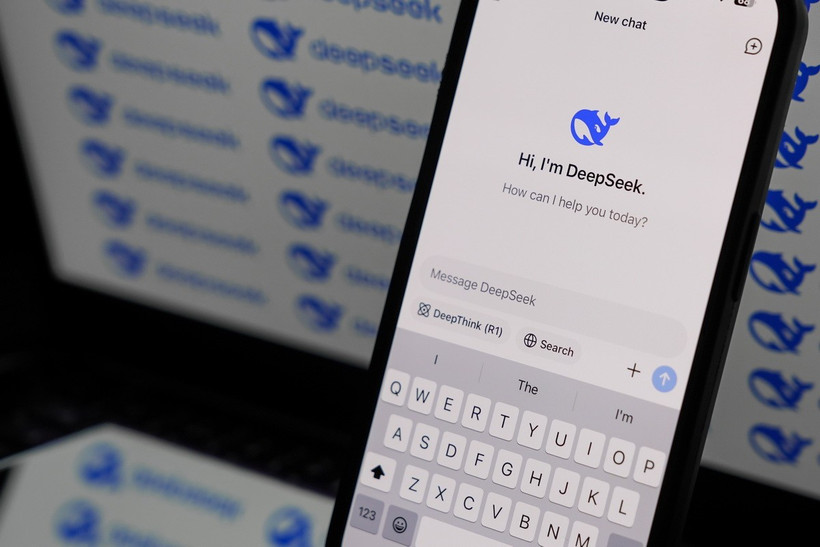 Giao diện của app DeepSeek trên điện thoại thông minh. (Nguồn: AA/TTXVN)