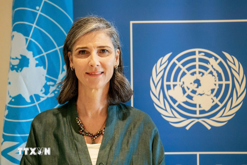 Bà Ramla Khalidi, Trưởng Đại diện Đại diện thường trú của Chương trình Phát triển của Liên hợp quốc (UNDP) tại Việt Nam. (Nguồn: TTXVN phát)