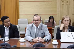 Ông Stefan Stojanovik, Quản lý Danh mục tài trợ cấp cao Quỹ Toàn cầu phát biểu. (Ảnh: T.M)