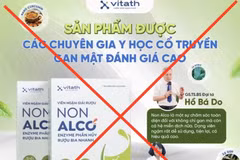 Viên ngậm giải rượu Non Alco vẫn quảng cáo dù chưa có giấy phép và có sử dụng hình ảnh bác sỹ. (Ảnh chụp màn hình)