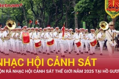 Rộn rã nhạc hội Cảnh sát thế giới năm 2025 tại Hồ Gươm 