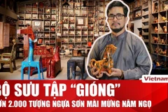 Nghệ sỹ Việt ra mắt bộ sưu tập tượng ngựa ấn tượng mừng năm mới 