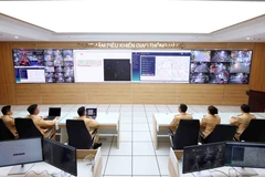 Trung tâm điều khiển giao thông thông minh Hà Nội. (Ảnh: Phạm Kiên/TTXVN)