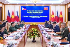 Quang cảnh đối thoại Chính sách quốc phòng Việt Nam - Philippines lần thứ 7. (Ảnh: Hằng Trần/Vietnam+)