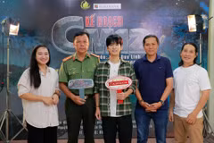 Các diễn viên tham dự thử vai (casting) phim “Kế hoạch CM12”. (Ảnh: Đoàn phim cung cấp)