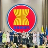 Ngày 8/8/2024, Tổng Thư ký ASEAN, Tiến sỹ Kao Kim Hourn và Đại sứ Phái đoàn thường trực các nước tại ASEAN dự buổi lễ kỷ niệm 57 năm ngày thành lập ASEAN diễn ra trọng thể tại trụ sở Ban thư ký ASEAN ở Jakarta, Indonesia. (Ảnh: Đỗ Quyên/TTXVN)