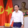 Phó Thủ tướng Trần Hồng Hà phát biểu chỉ đạo. (Ảnh: Văn Điệp/TTXVN)