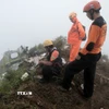 Hiện trường vụ rơi máy bay trên núi Bulusaraung, Nam Sulawesi, Indonesia. (Nguồn: THX/TTXVN)