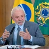 Tổng thống Brazil Luiz Inacio Lula da Silva phát biểu tại Brasilia. (Ảnh: THX/TTXVN)