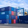 Cảng hàng hóa ở Duisburg, Đức. (Nguồn: THX/TTXVN)
