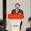 Ông Nguyễn Xuân Thắng phát biểu tại Lễ kỷ niệm 10 năm chương trình Tìm hiểu Samsung toàn cầu dành cho cán bộ trung cao cấp Việt Nam (VOSP). (Ảnh: Trường Giang/TTXVN)