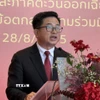 Ông Đinh Hoàng Linh, Tổng Lãnh sự Việt Nam tại Khon Kaen, Thái Lan, phát biểu khai mạc sự kiện. (Ảnh: Phạm Hải/TTXVN)