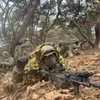 Binh sỹ tham gia cuộc tập trận chung Hàn Quốc-Mỹ. (Ảnh: Yonhap/TTXVN)