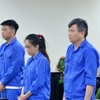 Các bị cáo tại phiên tòa. (Ảnh: Kim Anh/TTXVN)
