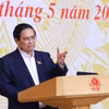 Thủ tướng Phạm Minh Chính phát biểu kết luận. (Ảnh: Dương Giang/TTXVN)