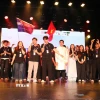 Các sinh viên tham dự chương trình cùng cất cao lời ca, tiếng hát ca ngợi đất nước, quê hương và thể hiện sự đoàn kết của cộng đồng du học sinh Việt Nam tại Australia. (Ảnh: Thanh Tú/TTXVN)
