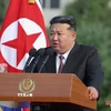 Nhà lãnh đạo Triều Tiên Kim Jong Un phát biểu tại Bình Nhưỡng. (Nguồn: KCNA/TTXVN)