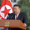 Nhà lãnh đạo Triều Tiên Kim Jong Un phát biểu tại Bình Nhưỡng. (Nguồn: KCNA/TTXVN)