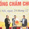 Hội đồng chấm chung khảo Giải Diên Hồng lần thứ III-năm 2025 bỏ phiếu đánh giá các tác phẩm vào vòng chung khảo. (Nguồn: Đại Biểu Nhân Dân)