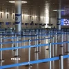 Cảnh vắng vẻ tại sân bay quốc tế Ben Gurion gần Tel Aviv, Israel khi nước này đóng cửa không phận, ngày 28/2/2026. (Nguồn: THX/TTXVN)