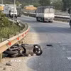 Hiện trường vụ tai nạn giao thông. (Ảnh: TTXVN phát)