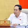 Chủ tịch Quốc hội Trần Thanh Mẫn phát biểu. (Ảnh: Doãn Tấn/TTXVN)