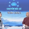 Thiền sư Minh Niệm trong cuộc nói chuyện về chủ đề Chuyển đổi số trong tôn giáo của TTXVN. (Nguồn: TTXVN)