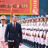 Thủ tướng Lê Minh Hưng dự Lễ kỷ niệm 80 năm Ngày truyền thống lực lượng Cảnh sát Quản lý hành chính về trật tự xã hội. (Ảnh: Dương Giang/TTXVN)